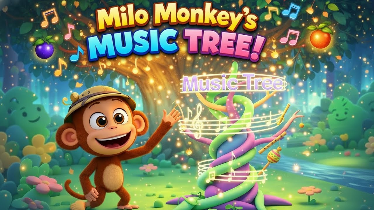 The Magical Music Tree 🌳🎵 | Monkey Dance for Toddlers