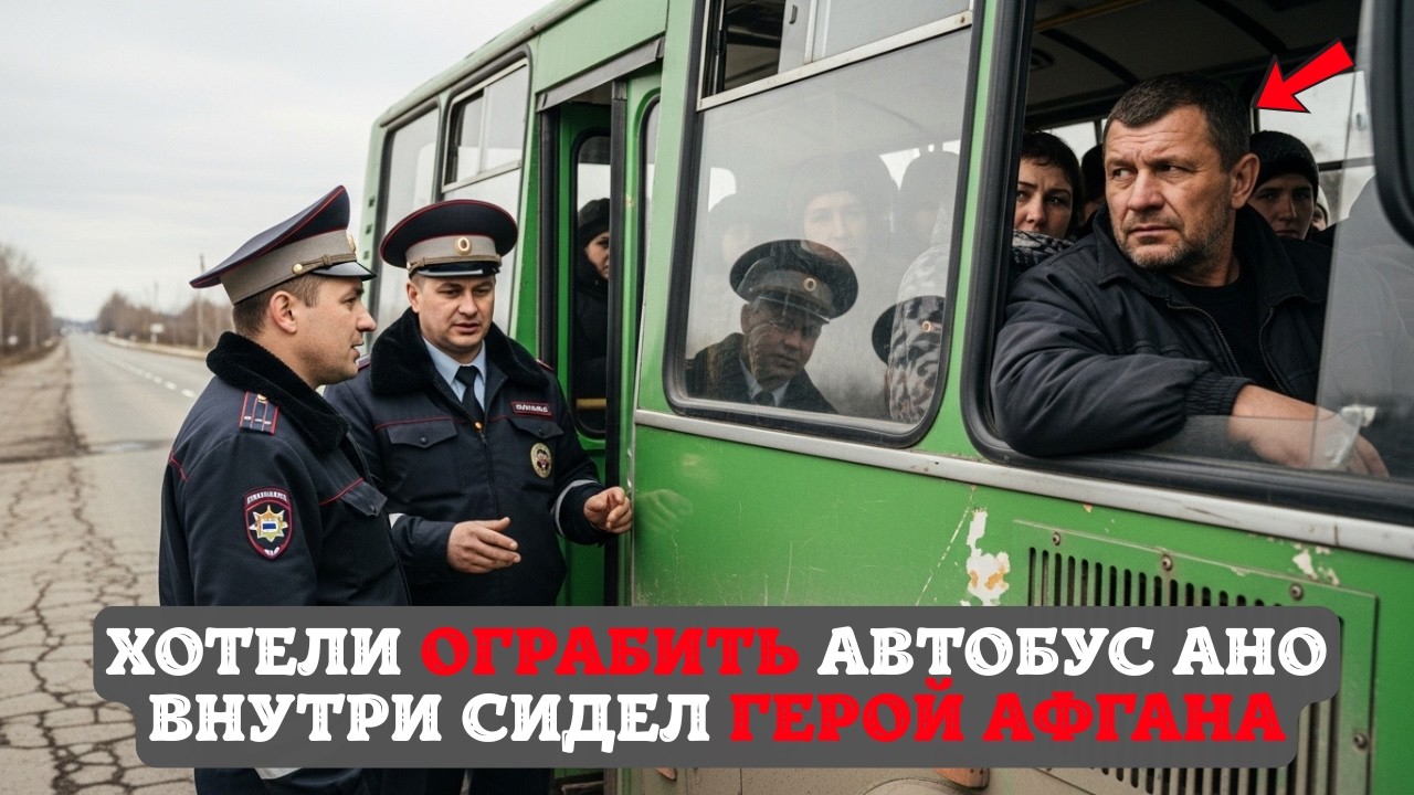Бандиты решили ограбить автобус на трассе… но не знали, что среди пассажиров сидит ГЕРОЙ АФГАНА