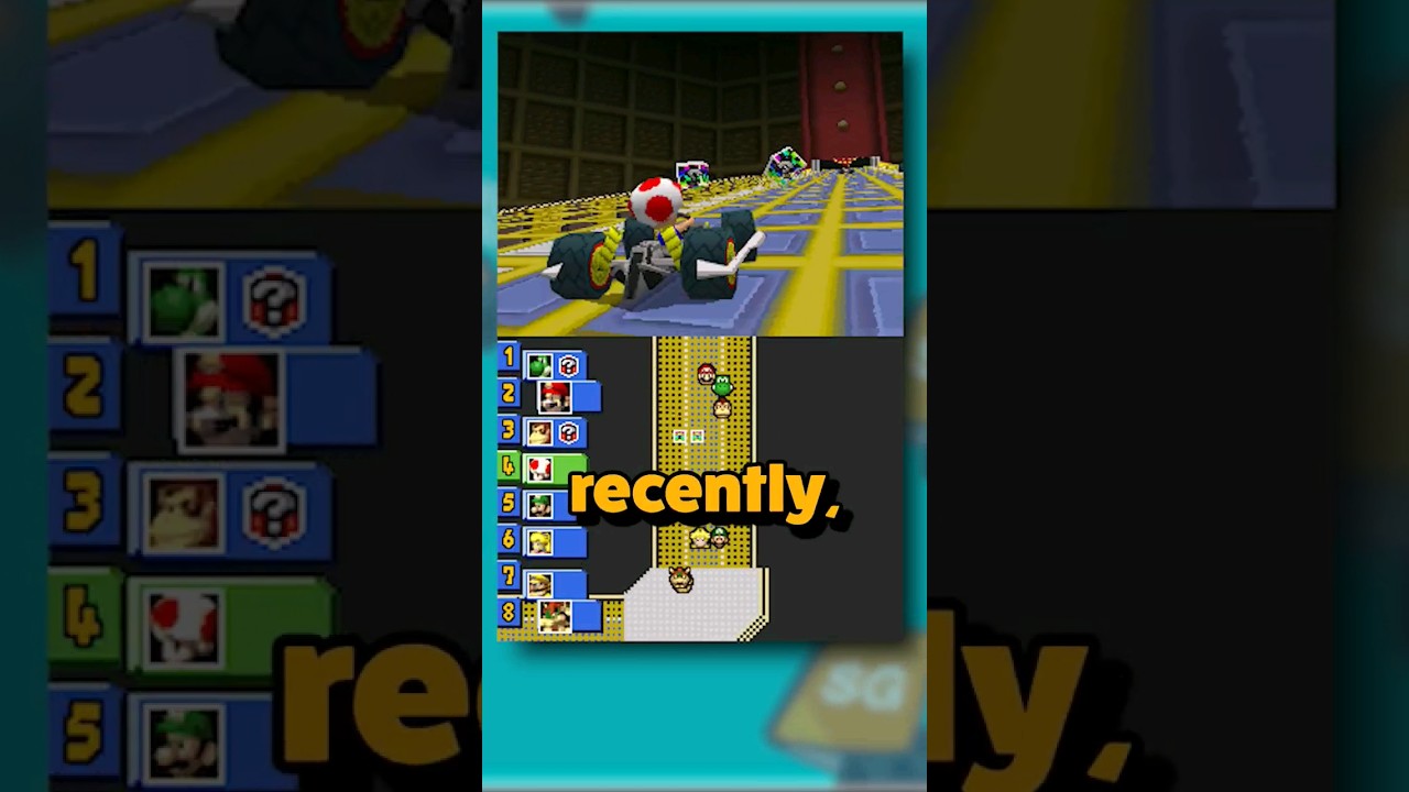 Funny Freeze Glitch in Mario Kart DS! #nintendo #mario #glitch