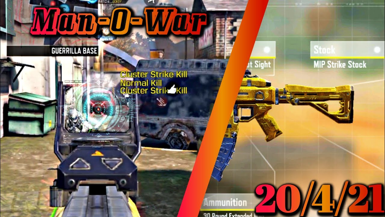 Best Gunsmith/Loadout for Man-O-war || Best Attachments for Man-o-war for Ranked || Cod mobile
