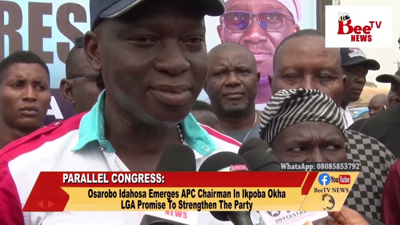 Osarobo Idahosa Emerges APC Chairman In Ikpoba Okha LGA Promise To Strengthen The Party.