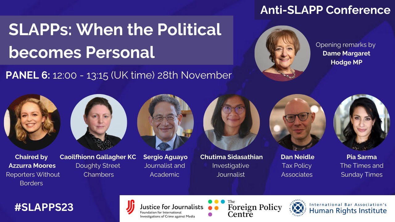 Day 2 Panel 6: SLAPPs: When the Political becomes Personal