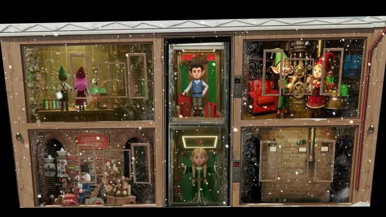 XMAS Projection Mapping Show 2025 Santa's workshop come to life