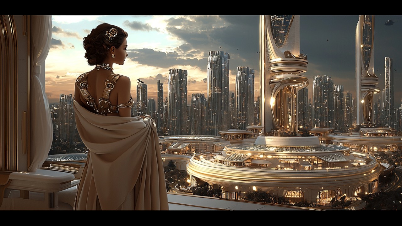 OPULENT DISTRICT Architecture of AIFMA Fashion Mega City Metropolis - Creating AI Fashion Mega City
