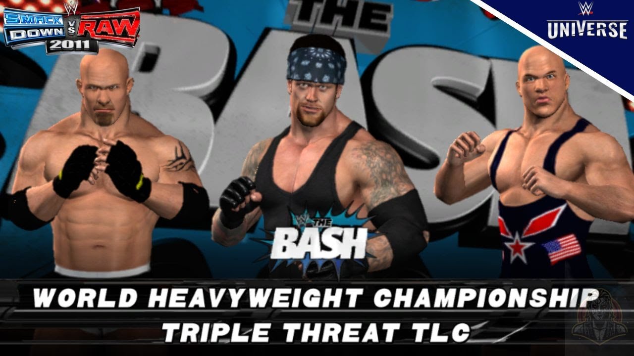 TLC The Undertaker vs Goldberg vs Kurt Angle - World Heavyweight Championship - WWE SvR 2011