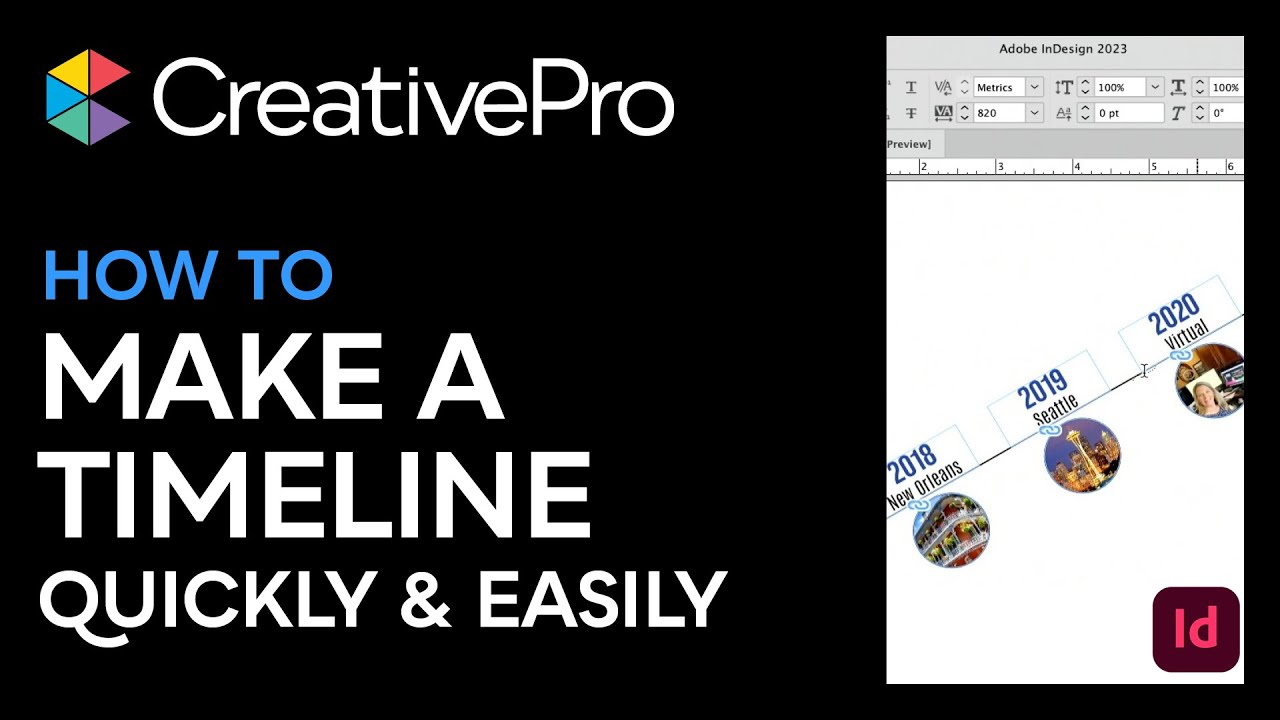InDesign: How to Make a Timeline Quickly and Easily (Video Tutorial)