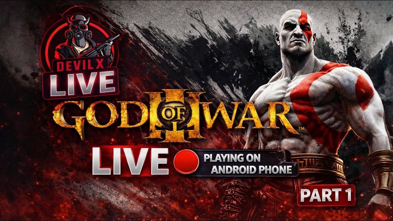 GOD OF WAR III LIVE 🔴 | Kratos Story Gameplay Part 1 | Playing on Android Phone | Hindi Live