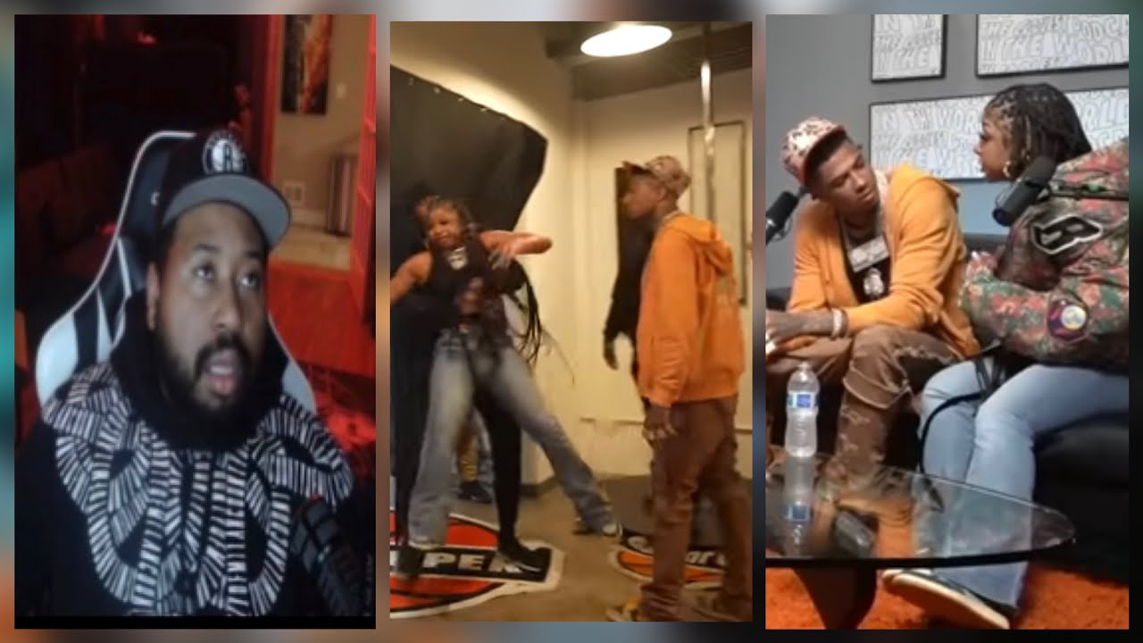 DJ Akademiks Reacts To Chrisean Rock getting dragged out of Her Interview with Blueface by security!