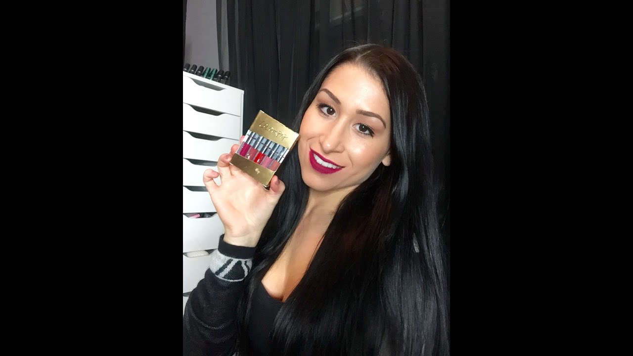 Colour Pop ultra matte liquid lip set! Review & LIPSWATCHES!