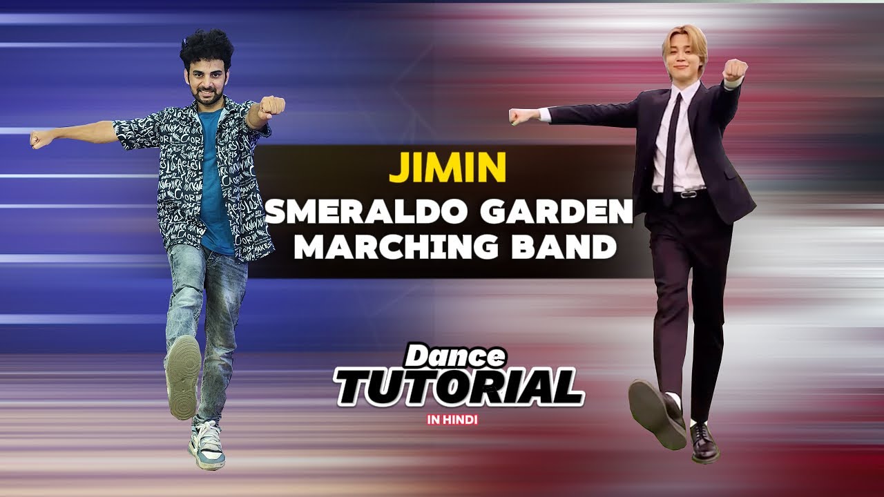Jimin Smeraldo Garden Marching Band Easy Dance Tutorial | (지민) | Ajay Poptron Tutorial