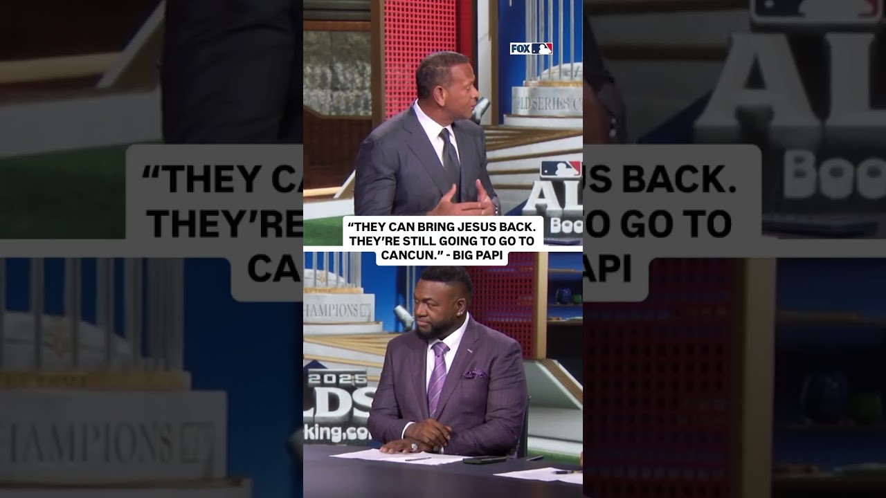 Big Papi thinks the Yankees are going to Cancun 😅 #mlb #baseball #davidortiz #yankees #alds
