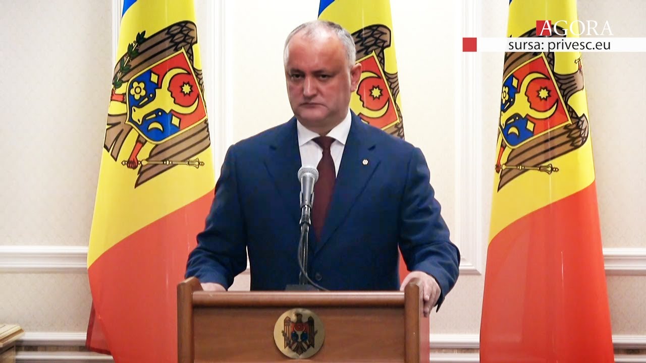Discurs Igor Dodon dupa infrangerea din prezidentiale