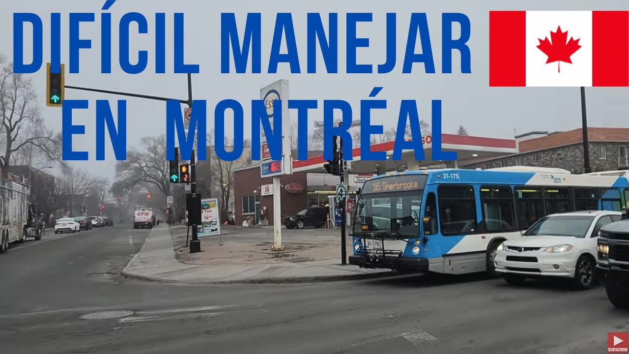 Conducir en Montr&eacute;al. Canad&aacute; 🍁 4k v&iacute;deo