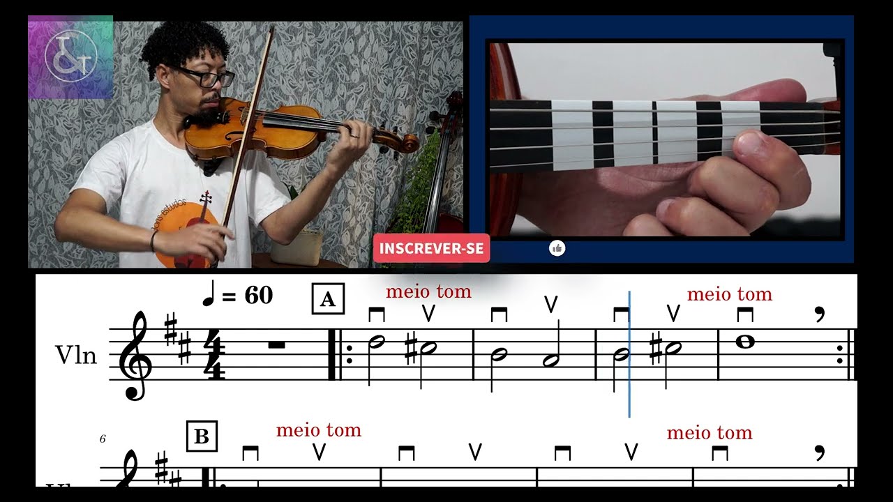LIÇÃO 48 Introdução à Escala de Ré Maior Corda Sol e Corda Lá MÉTODO SCHMOLL VIOLINO CCB