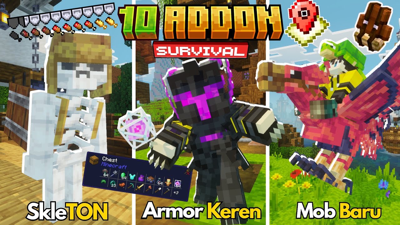 10 Addon MCPE 1.21+ Terbaru & Terseru!