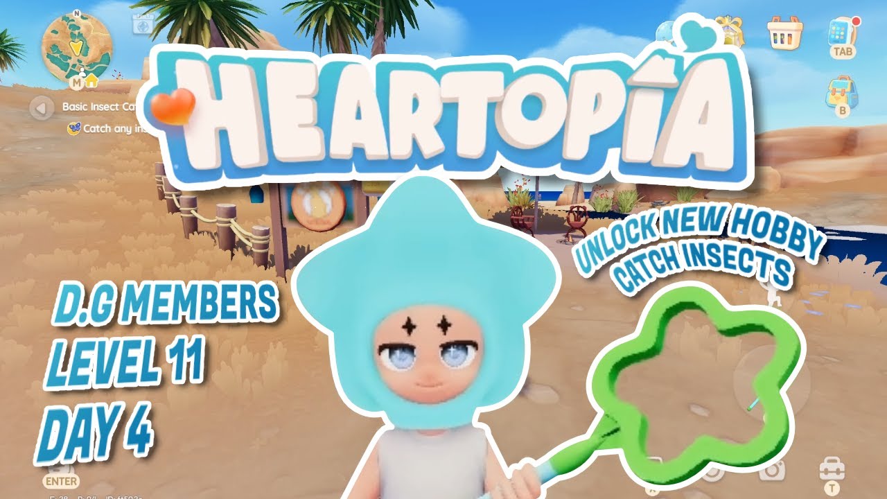 HEARTOPIA | Membuka Hobby Baru Catch Insects | Day 4