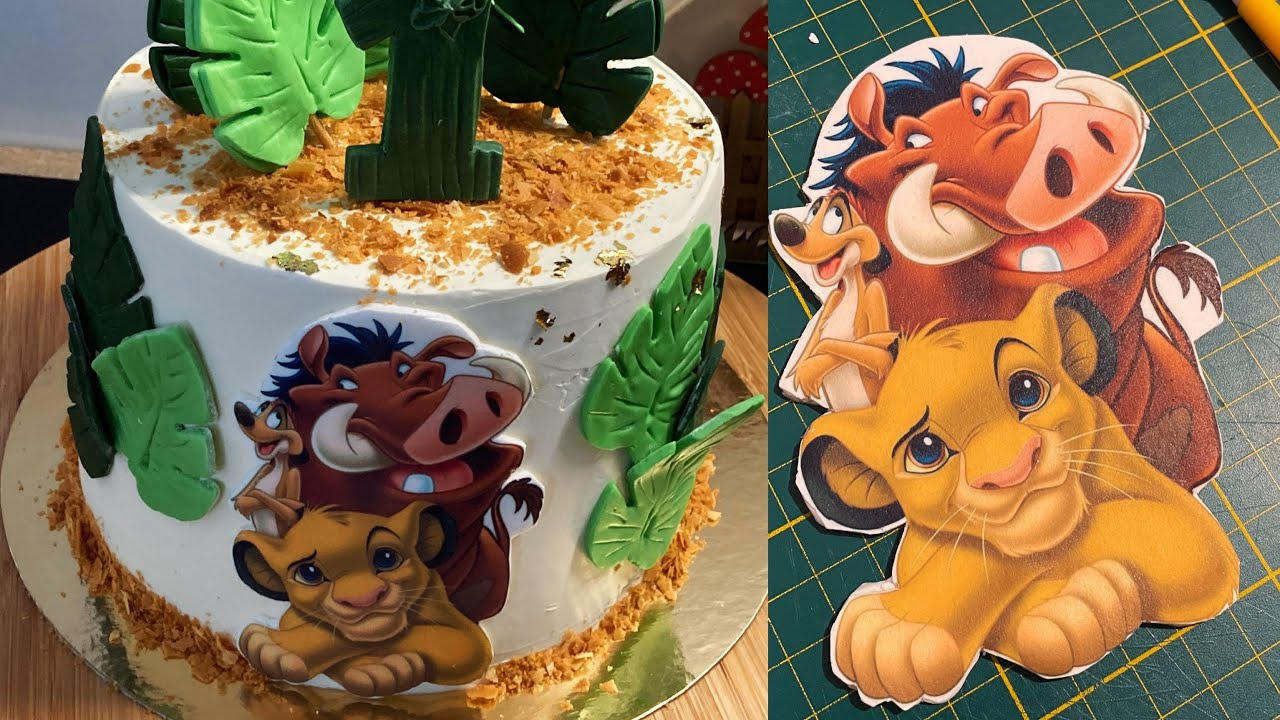 Idée gâteau d’anniversaire garçon/Roi Lion/ image alimentaire /دورة مجانية كيك ديزاين/ صورة الغذائية