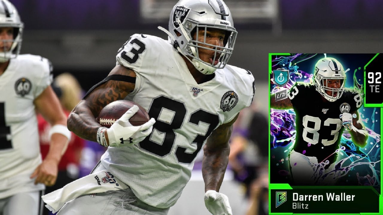 LIMITED 92 OVERALL DARREN WALLER IS THE BEST TE IN MUT 20! MADDEN 20 ULTIMATE TEAM CARD REVIEW
