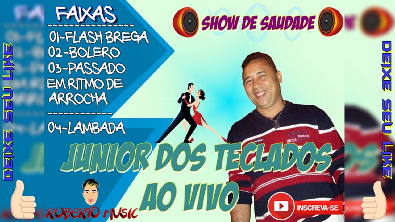 CD - JUNIOR DOS TECLADOS - AO VIVO - ROBERTO MUSIC -