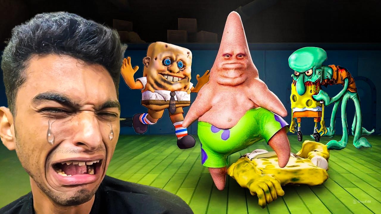 جميع شخصيات اسبونج بوب في لعبه واحده (شخصيات شريره)😳 | spongebob's evil clone 2