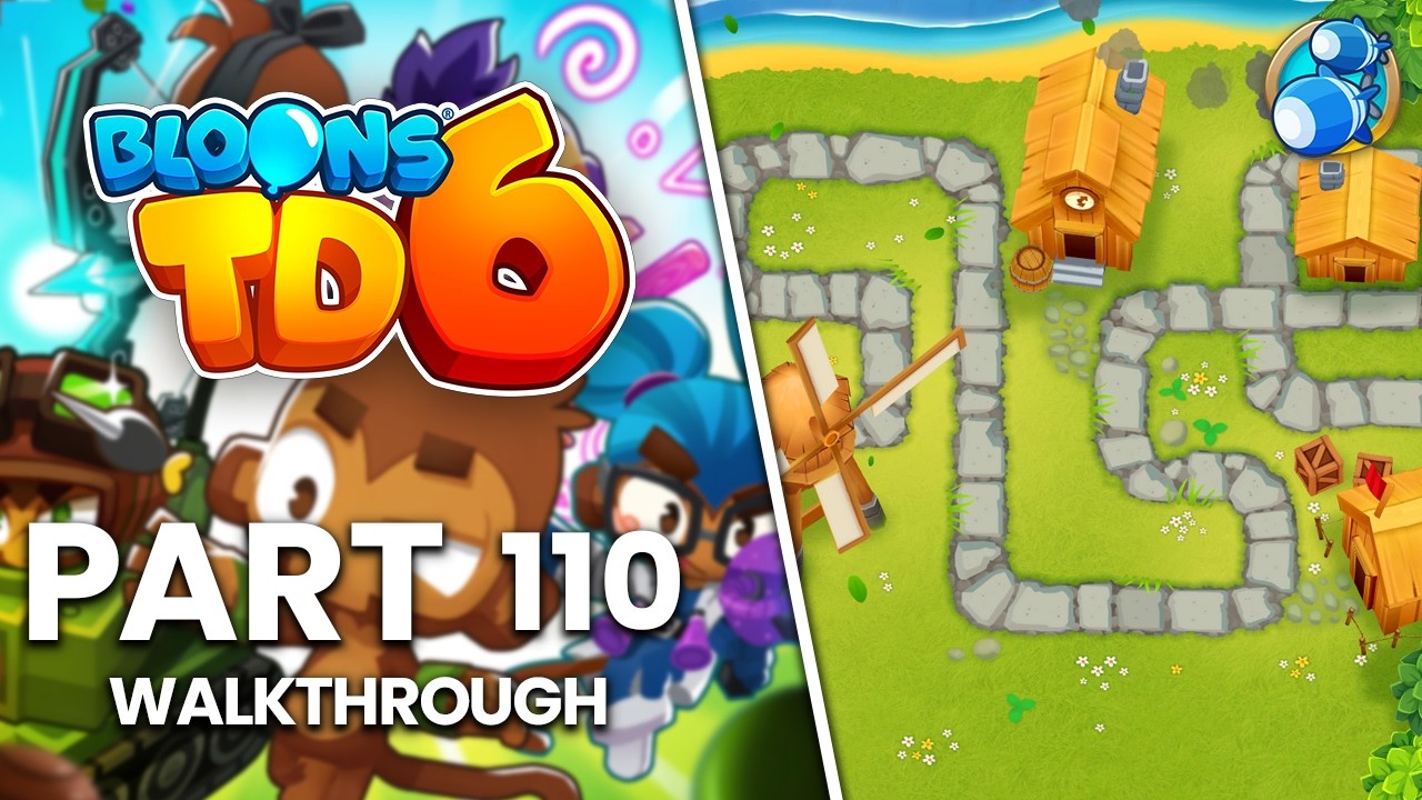 Bloons TD 6 - Part 110 | Town Center Double HP MOABs (No Commentary Walkthrough)