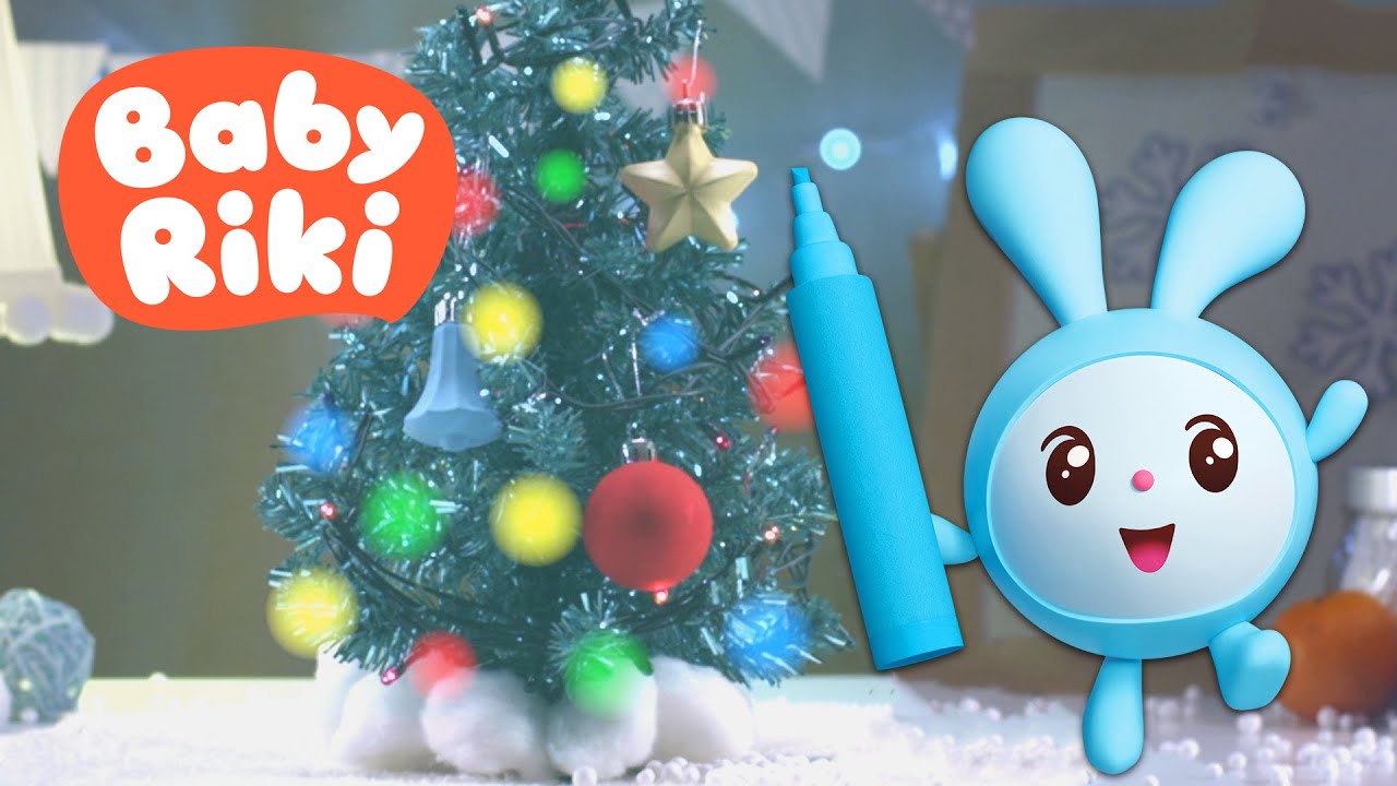 BabyRiki RO - Copilașii împodobesc bradul de Crăciun🎄 Episod de iarnă pentru copii mici