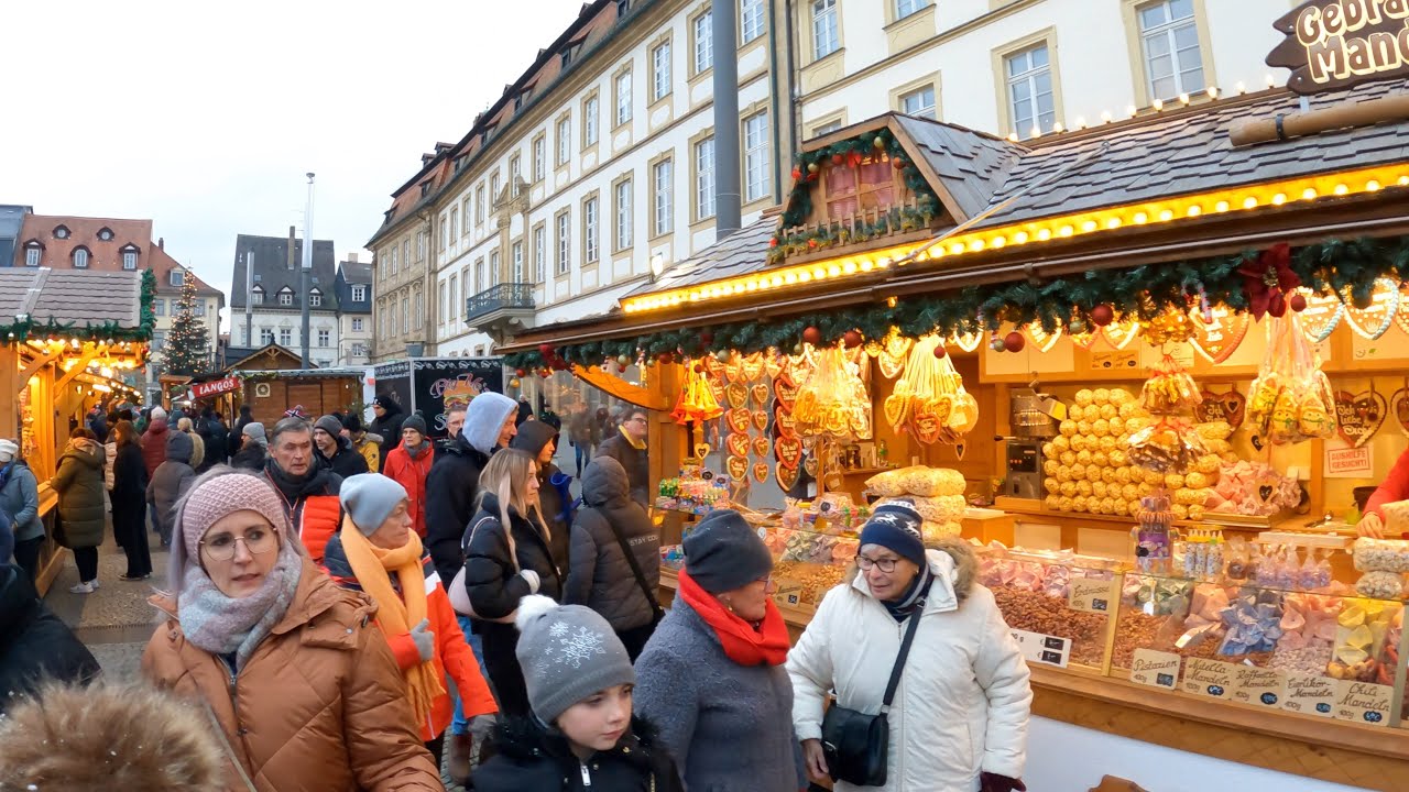 Bamberg Weihnachtsmarkt/Christmas Market Germany 4k