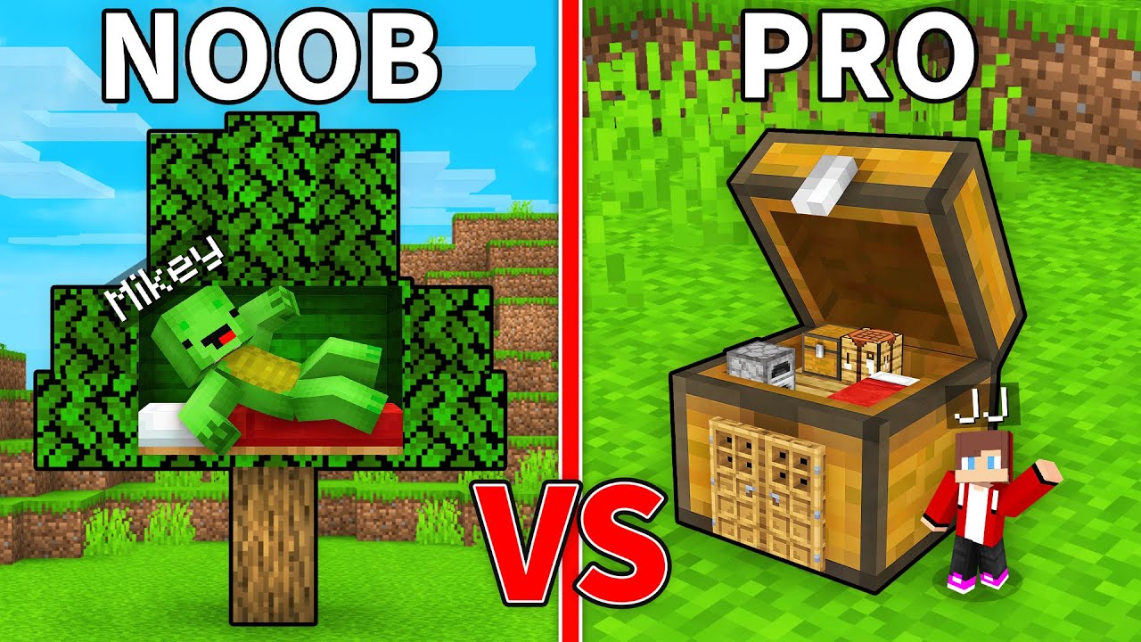 JJ TINY Base vs Mikey SECRET House Battle in Minecraft - Maizen