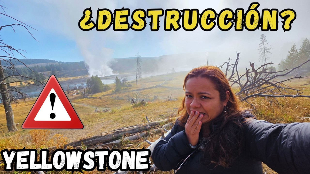 El SUPERVOLCAN DORMIDO de YELLOWSTONE; Así se siente caminar sobre él! 🌋😒Dia 2