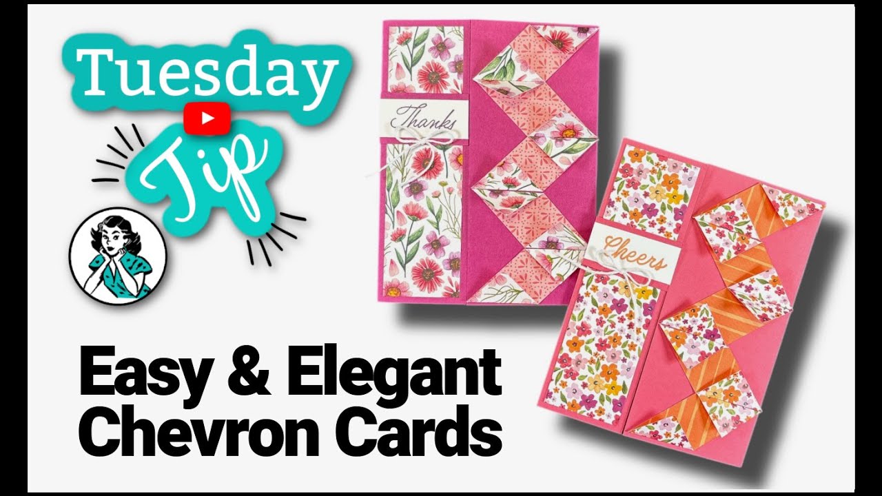 Chevron Gatefold Cards: How To Make Unique Cards In A Flash