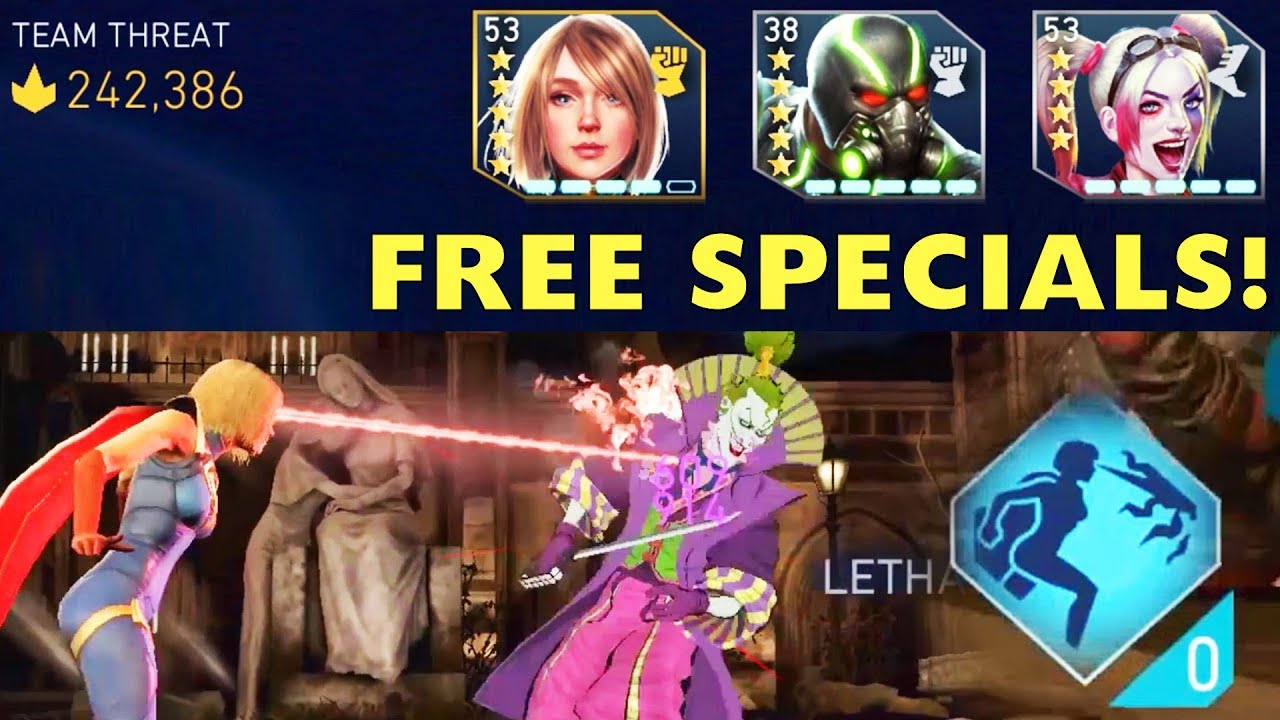 Injustice 2 Mobile. Powered Supergirl 100% Critical Chance FREE Specials Madness!