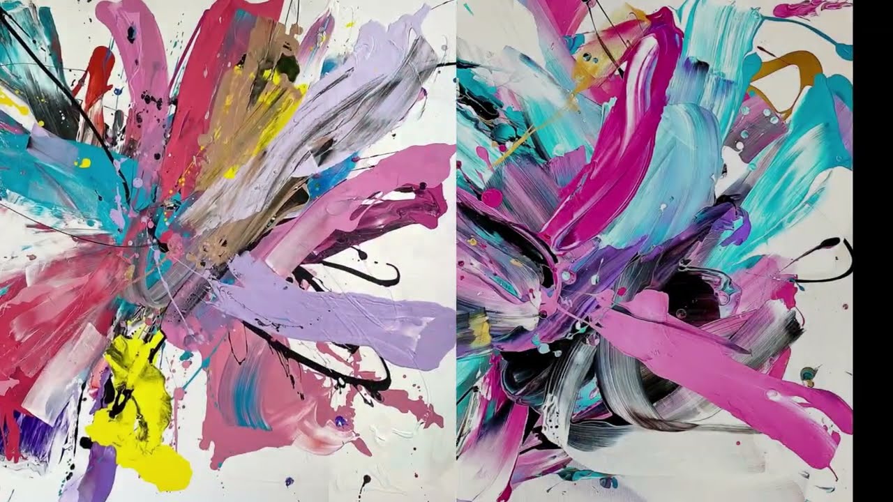 Art, Abstract, Dynamic, Vibrant, Colours. Paintings on canvas, and various exhibitions.