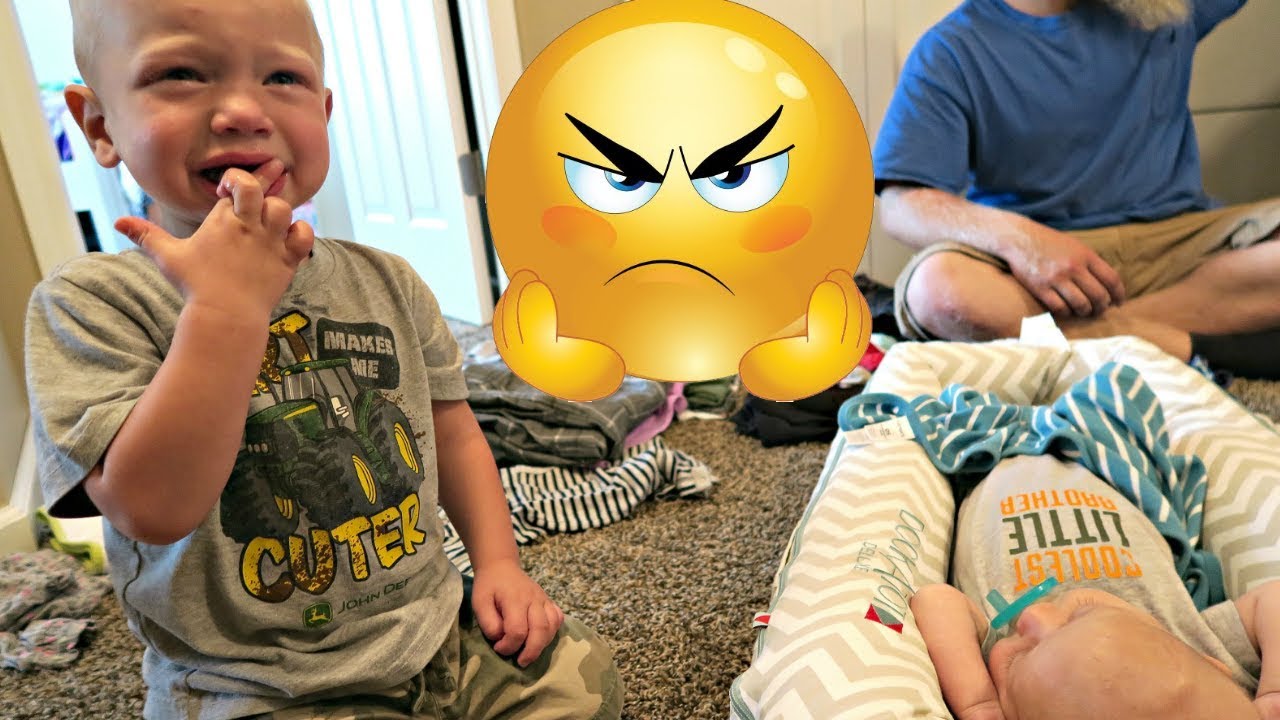 TODDLER JEALOUS OF NEW BABY BROTHER!
