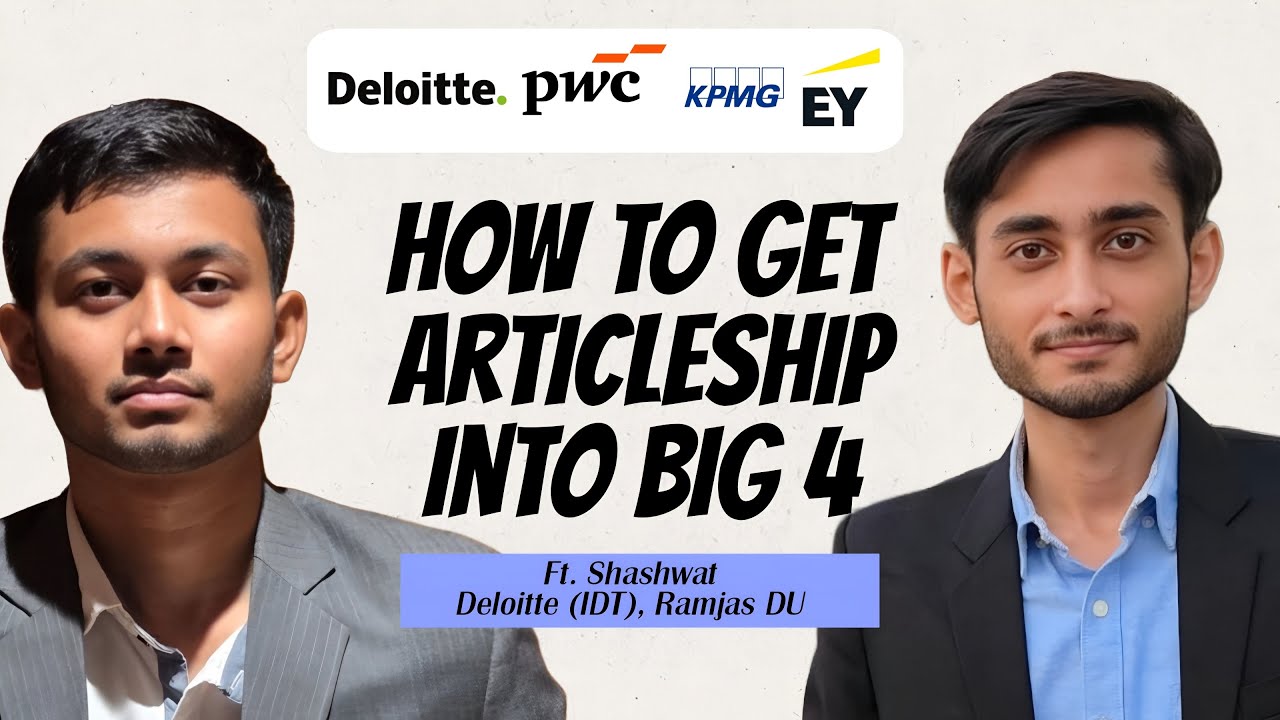 Passed CA Inter group 2 at 150 still got Articleship in Deloitte | Big 4 Articleship
