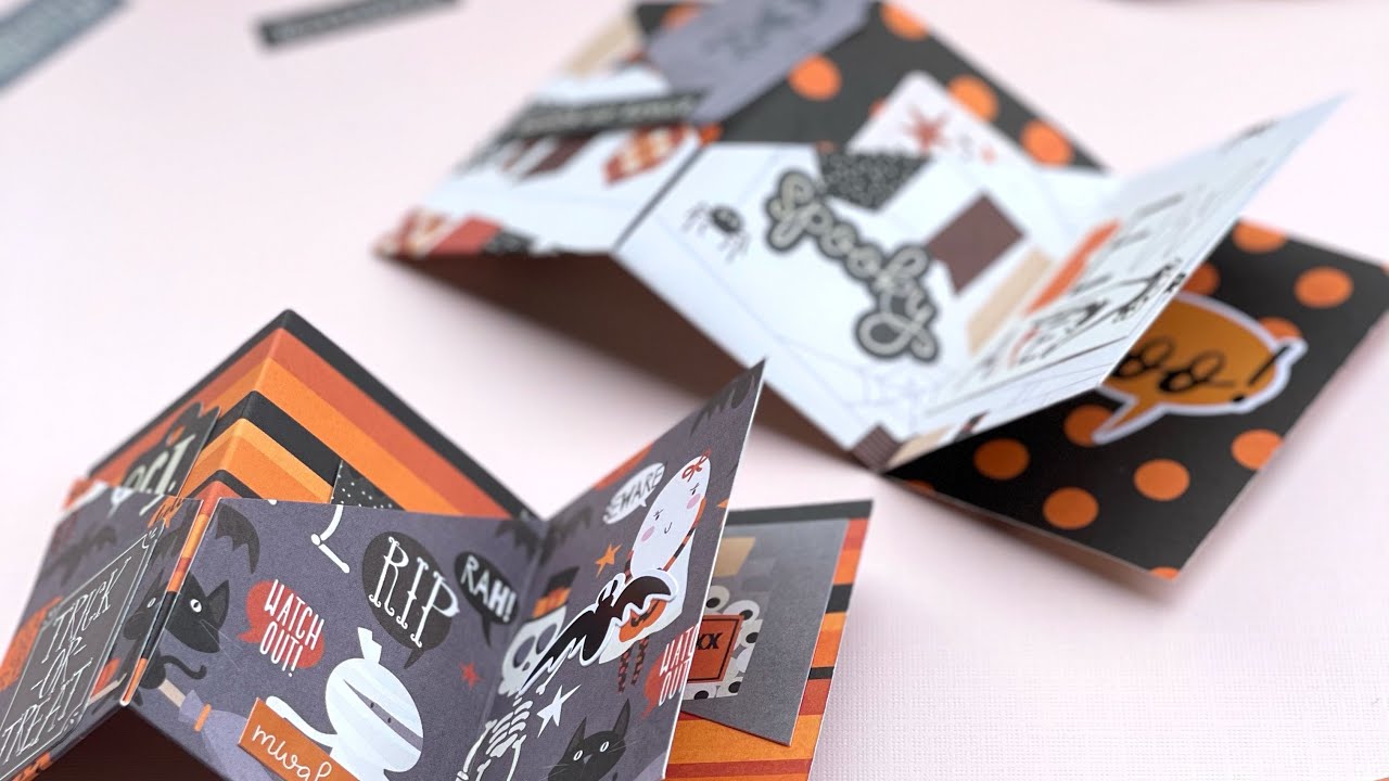 Halloween Mini Albums One Page Wonders with 6x6 & 12x12 Paper Easy as 🎃