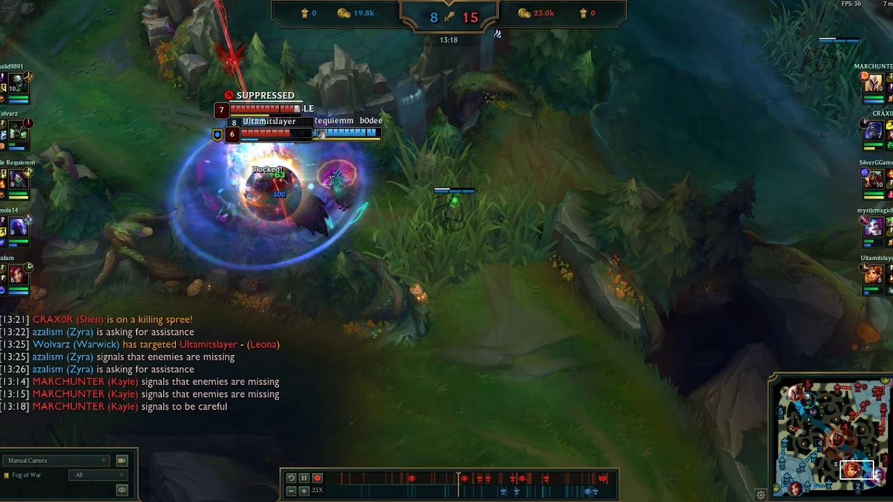 Warwick Ult does no damage - Shen W blocked