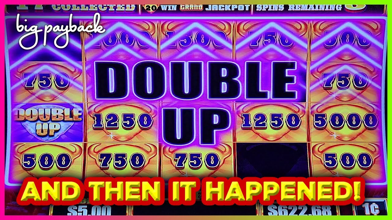 JACKPOT BUFFALO! The RARE Double-Up Feature!