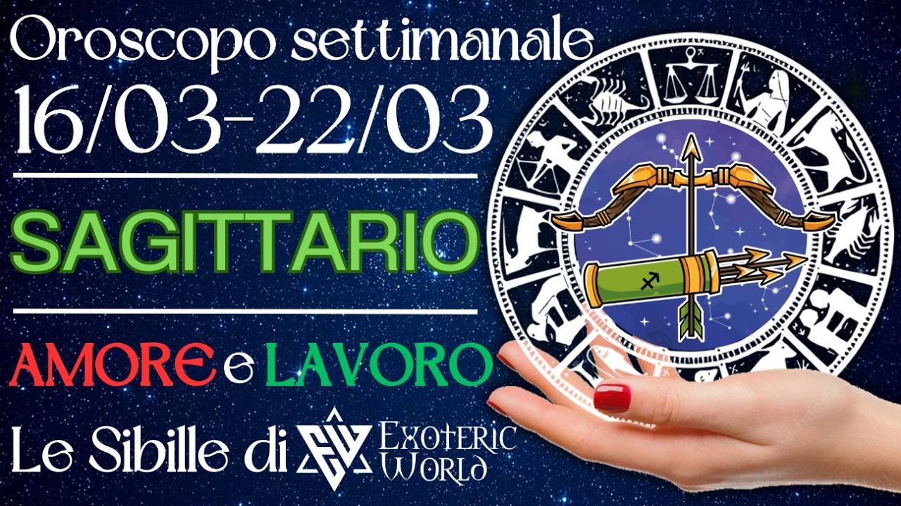 ♐ Sagittario Oroscopo settimanale  Successo e unione! Hai la chiave per sbloccare una grande fortuna