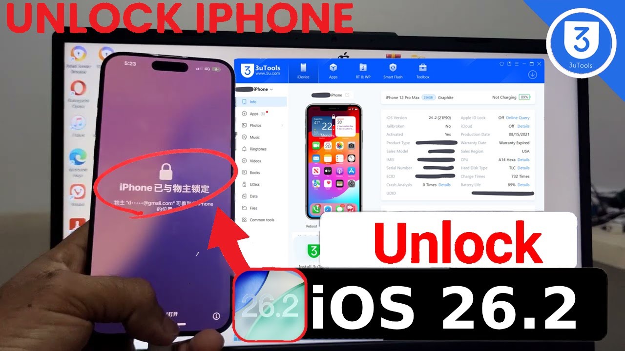 Обход блокировки активации iOS 26.2: Постоянная разблокировка iCloud на iPhone 11-17 [Signal испр...