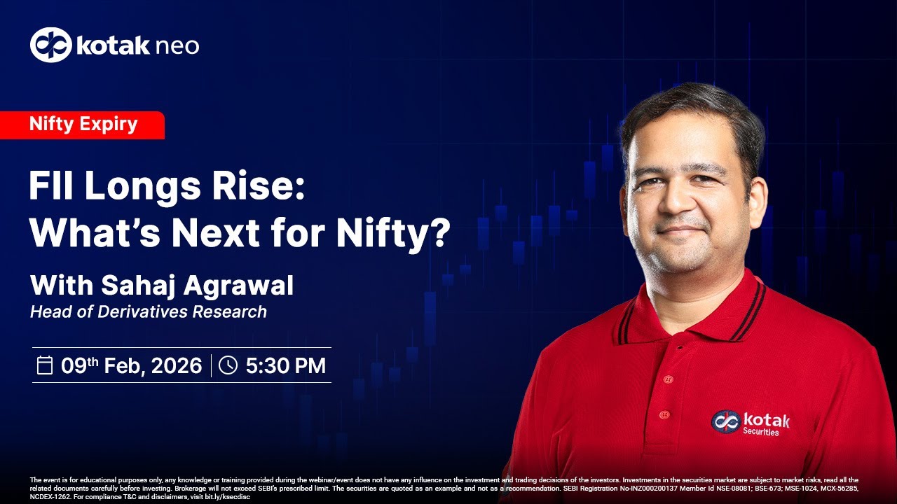 🔴 [Live] - Expiry Ki Baat I FII Longs Rise: What’s Next for Nifty ? I Kotak Neo