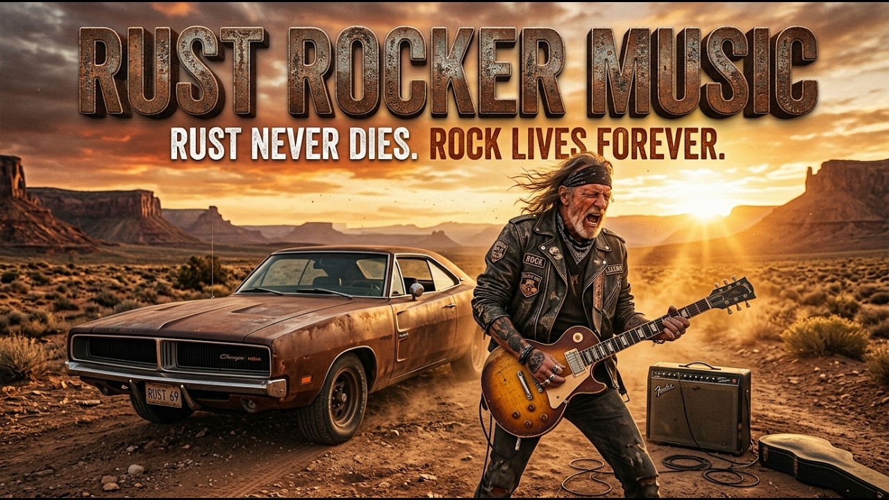 Rust Rocker Music Playlist – Heavy Rock Power & Timeless Anthems 🔊