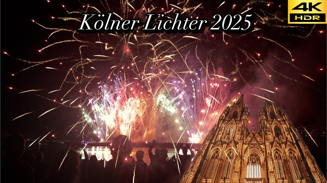 Kölner Lichter 2025 Feuerwerk [4K/HDR]