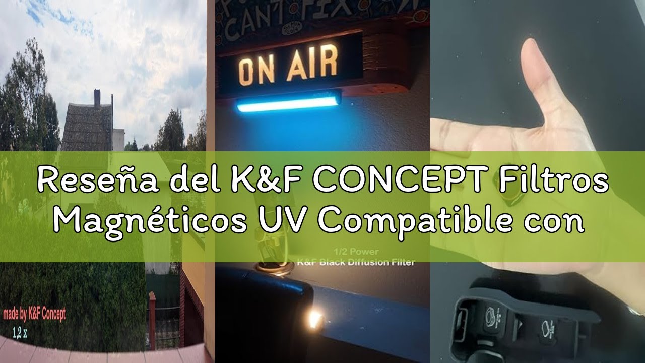 Reseña del K&F CONCEPT Filtros Magnéticos UV Compatible con dji Osmo Pocket 3 Creator Combo (Alumini