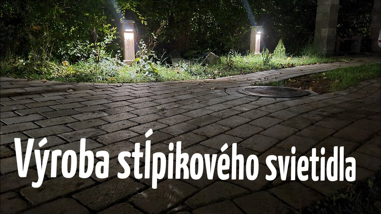 Ako si vyrobiť stĺpikové svietidlá do záhrady.