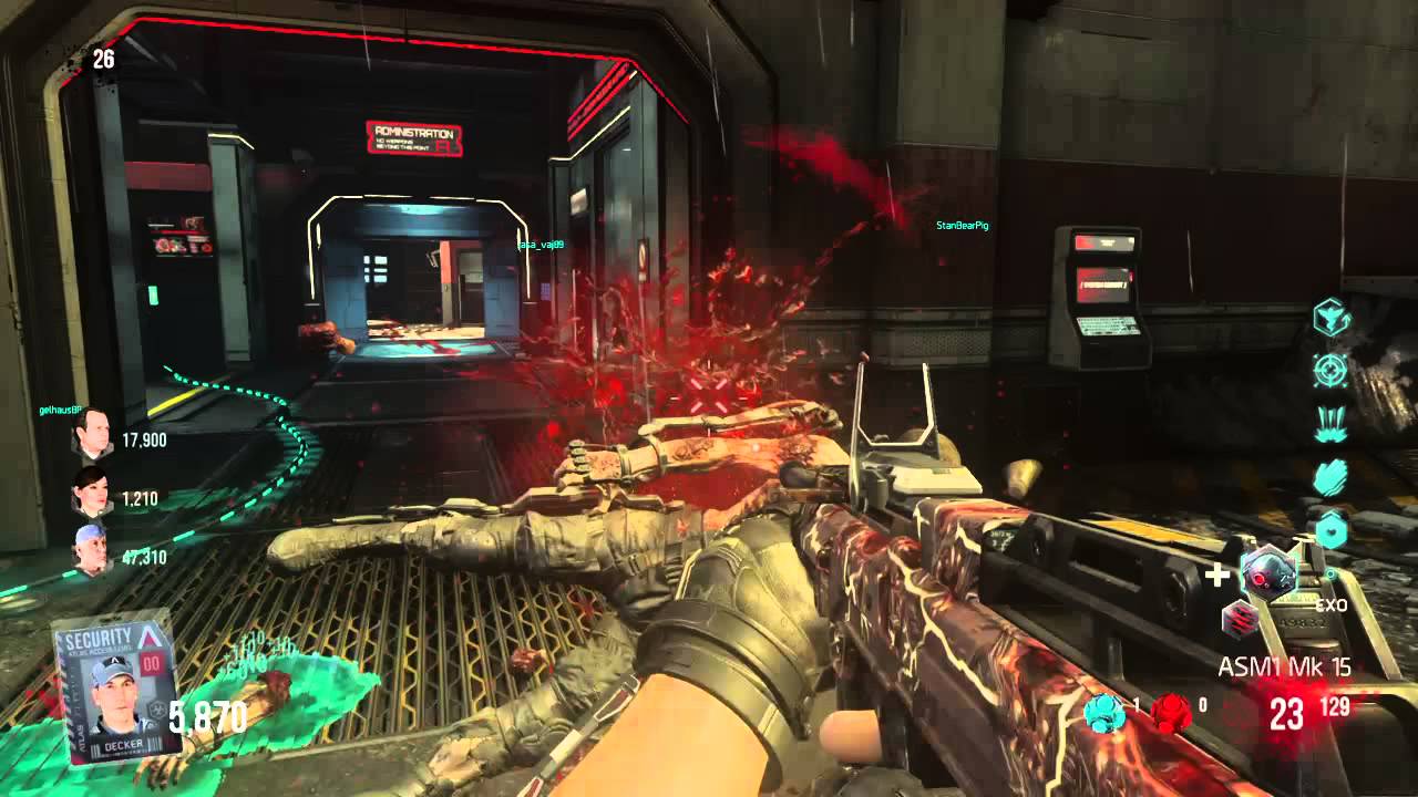Call of Duty&reg;: Advanced Warfare exo zombies gameplay part 3 round 27