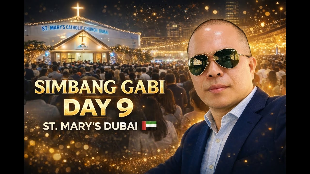 Simbang Gabi Day 9 Experience  | prayers  & faith  at St.Mary's Church Dubai  |  December  23,2025