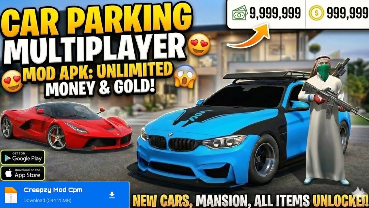 CPM ‼️Car Parking Multiplayer Mod Apk V.4.9.7.1 New 2026 - No Password & Unlimited Money