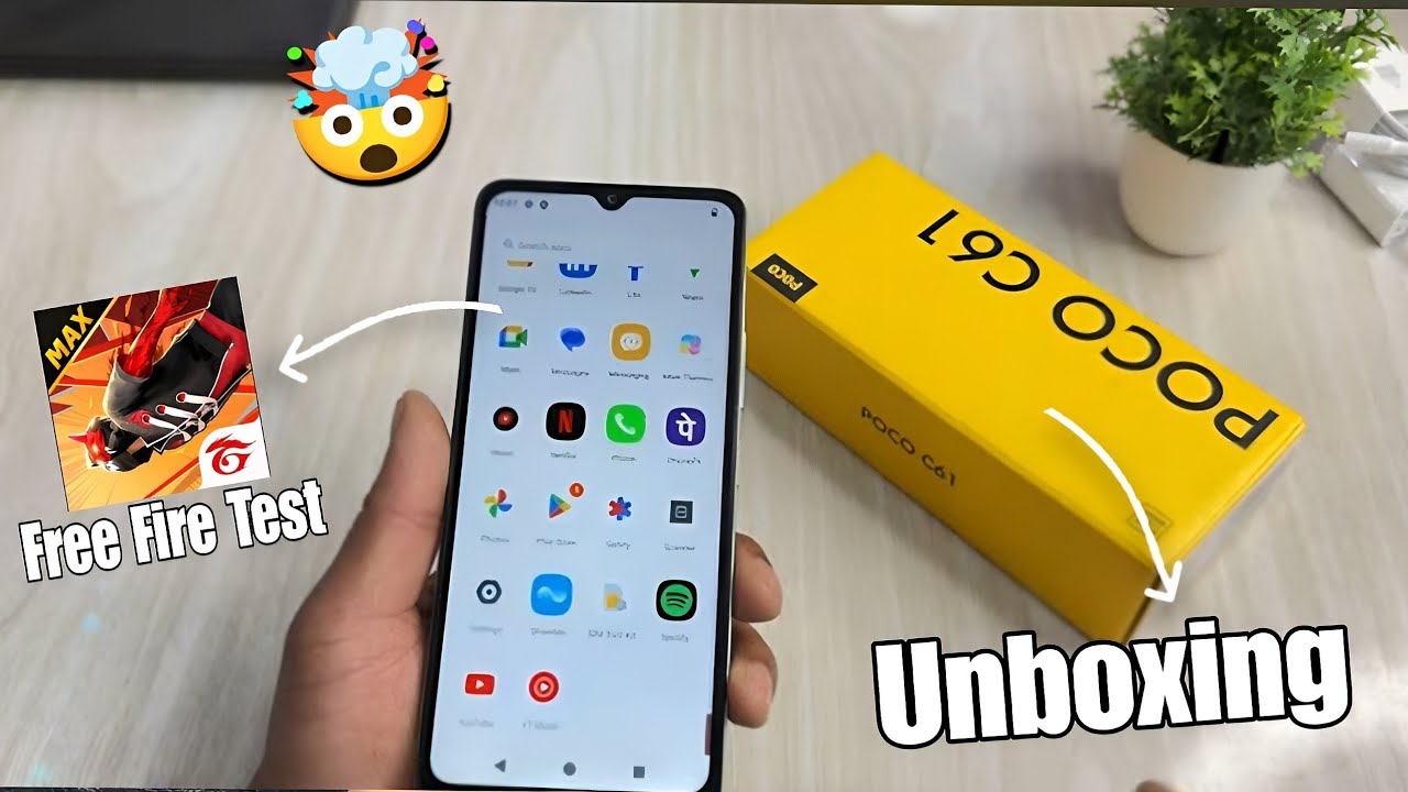 poco c61 unboxing🔥+ gaming test 🤯 || Best mobile under 8000 😱 || poco⚡red war