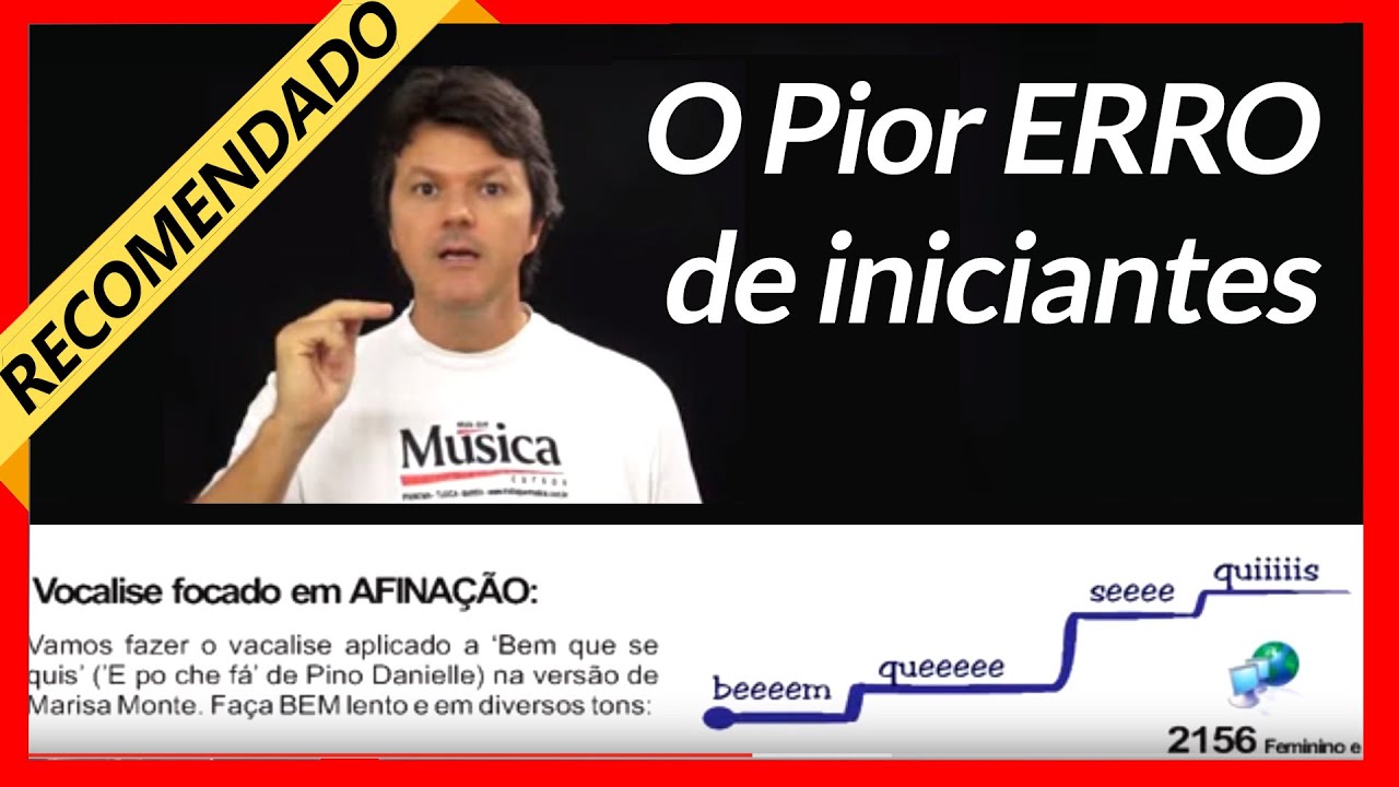 Aula de canto 01 - o PIOR erro que iniciantes cometem🔥