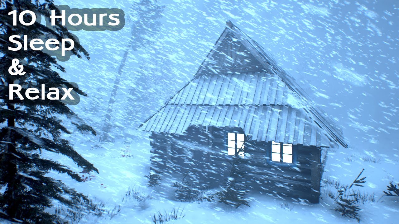 COLOSSAL WINTER STORM in Norway | Fierce Blizzard Sounds & Howling Winds for Deep Sleep